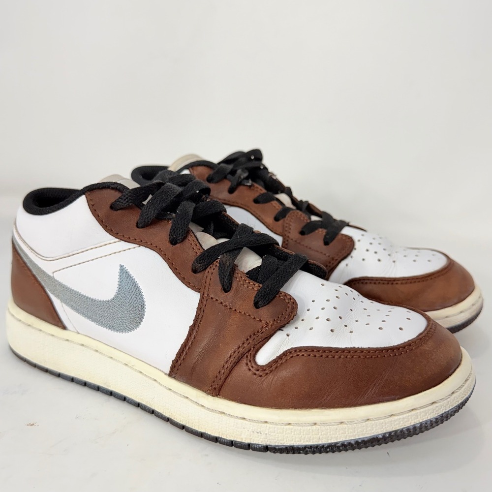Nike Air Jordan 1 Low SE Cacao Wow Brown White FQ8156-142 Kids 6Y
